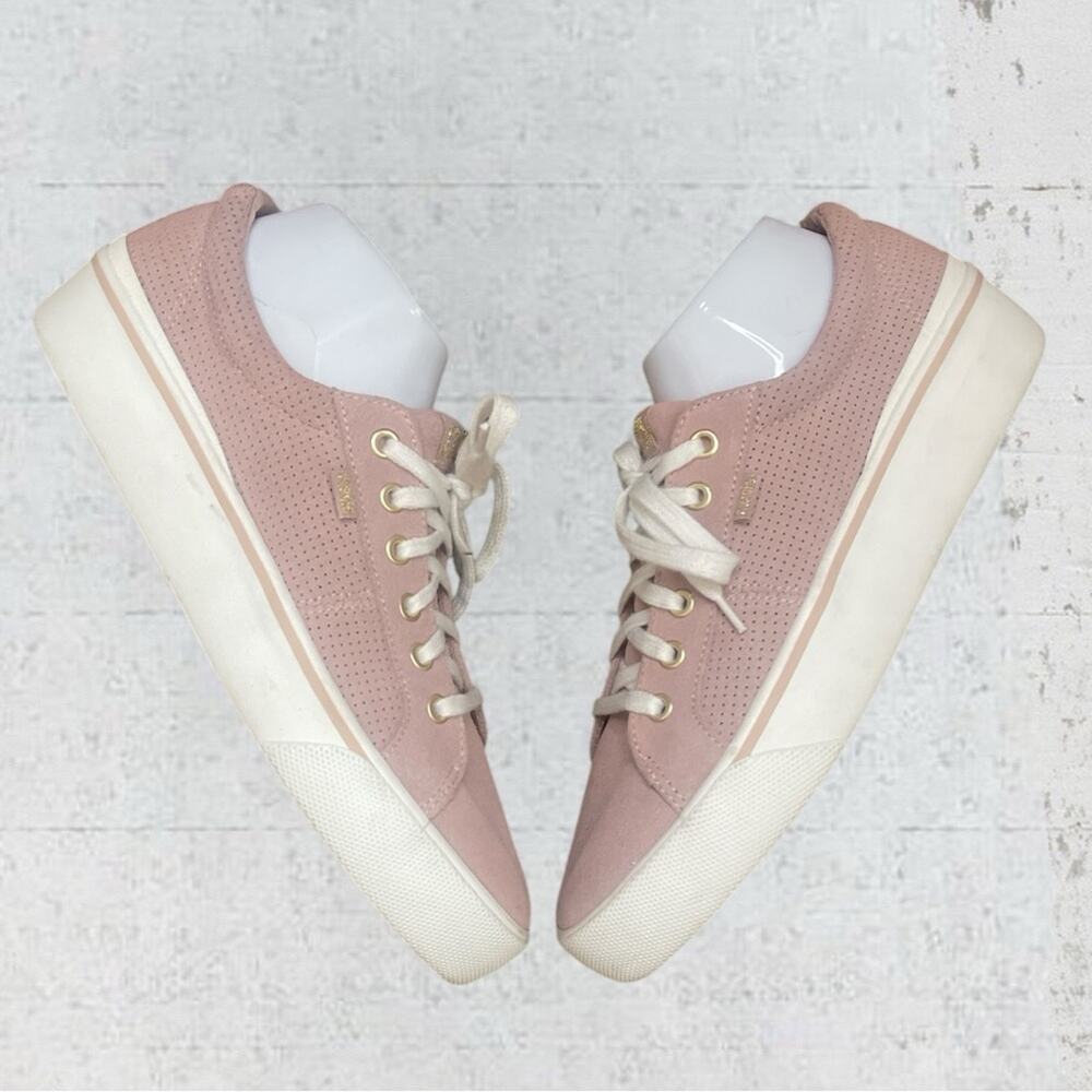 Keds Jump Kick Duo Perf Suede Size 11 Mauve Chunky Sneaker Preppy - Picture 3 of 12